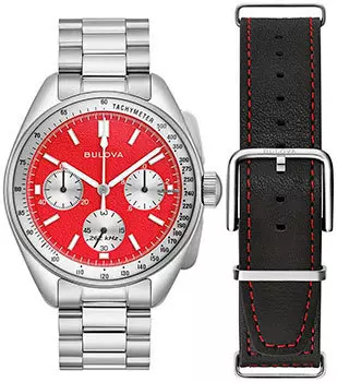 Японские наручные мужские часы Bulova 96K115. Коллекция Lunar Pilot Chronograph