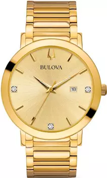 Японские наручные мужские часы Bulova 97D115. Коллекция Dress