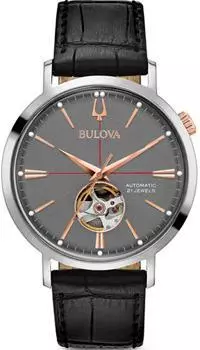 Японские наручные мужские часы Bulova 98A187. Коллекция Automatic