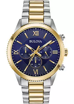 Японские наручные мужские часы Bulova 98A220. Коллекция Sports