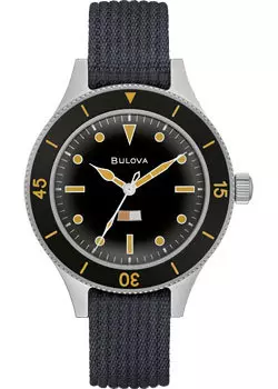 Японские наручные мужские часы Bulova 98A266. Коллекция Mil-Ships