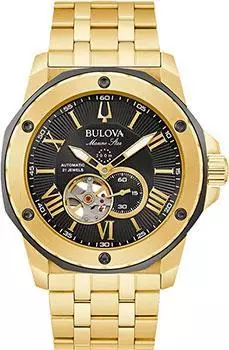 Японские наручные мужские часы Bulova 98A273. Коллекция Marine Star