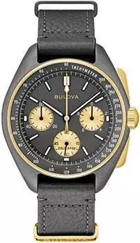 Японские наручные мужские часы Bulova 98A285. Коллекция Lunar Pilot Chronograph
