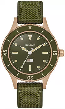 Японские наручные мужские часы Bulova 98A324. Коллекция Mil-Ships