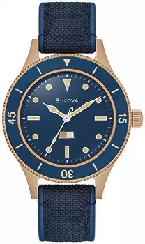 Японские наручные мужские часы Bulova 98A325. Коллекция Mil-Ships