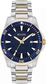 Японские наручные мужские часы Bulova 98B329. Коллекция Marine Star