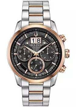 Японские наручные мужские часы Bulova 98B335. Коллекция Sutton