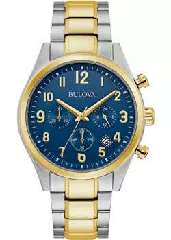 Японские наручные мужские часы Bulova 98B346. Коллекция Classic