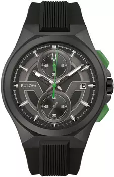Японские наручные мужские часы Bulova 98B381. Коллекция Maquina