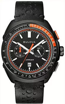 Японские наручные мужские часы Bulova 98B428. Коллекция Racer Chronograph