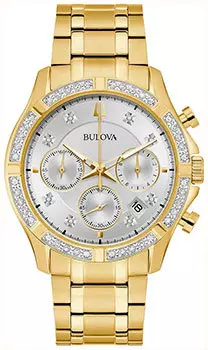 Японские наручные мужские часы Bulova 98E113. Коллекция Sutton