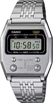 Японские наручные мужские часы Casio A1100D-1. Коллекция Vintage