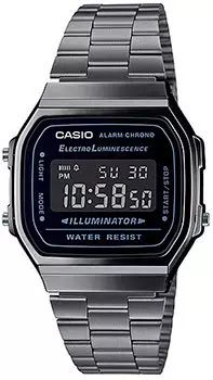 Японские наручные мужские часы Casio A168WGG-1B. Коллекция Vintage