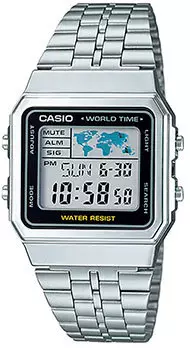Японские наручные мужские часы Casio A500WA-1. Коллекция Vintage