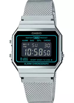 Японские наручные мужские часы Casio A700WEMS-1B. Коллекция Vintage
