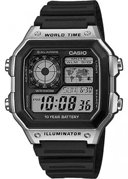 Японские наручные мужские часы Casio AE-1200WH-1CVEF. Коллекция Digital