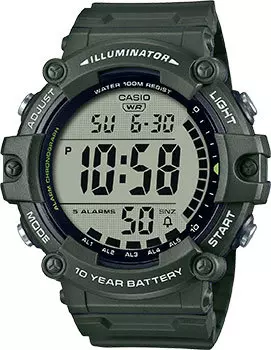 Японские наручные мужские часы Casio AE-1500WHX-3A. Коллекция Digital