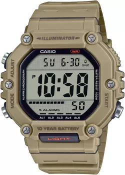 Японские наручные мужские часы Casio AE-1600H-5A. Коллекция Digital
