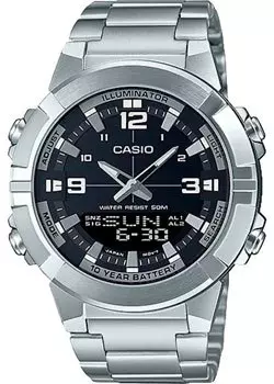 Японские наручные мужские часы Casio AMW-870D-1A. Коллекция Ana-Digi
