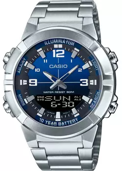 Японские наручные мужские часы Casio AMW-870DA-2A1. Коллекция Ana-Digi