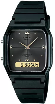Японские наручные мужские часы Casio AW-48HE-1A. Коллекция Ana-Digi