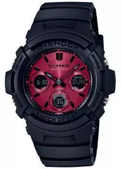 Японские наручные мужские часы Casio AWG-M100SAR-1AER. Коллекция G-Shock