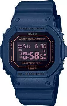 Японские наручные мужские часы Casio DW-5600BBM-2ER. Коллекция G-Shock