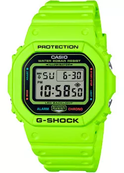 Японские наручные мужские часы Casio DW-5600EP-9. Коллекция G-Shock