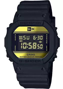 Японские наручные мужские часы Casio DW-5600NE-1ER. Коллекция G-Shock