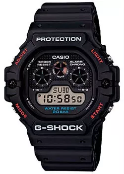 Японские наручные мужские часы Casio DW-5900-1ER. Коллекция G-Shock