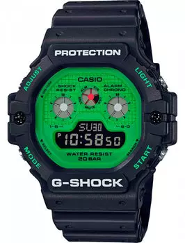 Японские наручные мужские часы Casio DW-5900RS-1ER. Коллекция G-Shock