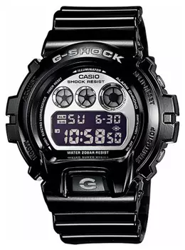 Японские наручные мужские часы Casio DW-6900NB-1E. Коллекция G-Shock