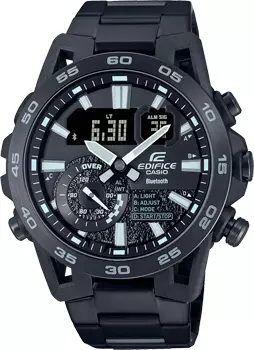 Японские наручные мужские часы Casio ECB-40BK-1A. Коллекция Edifice