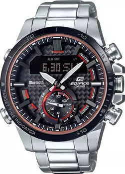 Японские наручные мужские часы Casio ECB-800DB-1AEF. Коллекция Edifice