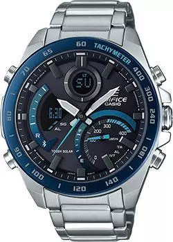 Японские наручные мужские часы Casio ECB-900DB-1BER. Коллекция Edifice