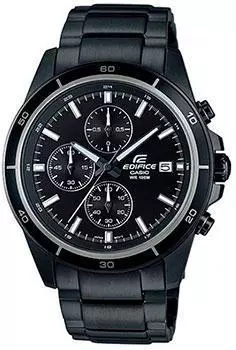 Японские наручные мужские часы Casio EFR-526BK-1A1VUEF. Коллекция Edifice