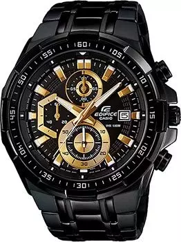 Японские наручные мужские часы Casio EFR-539BK-1A. Коллекция Edifice