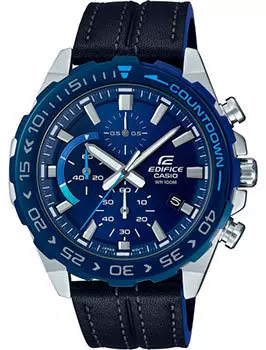 Японские наручные мужские часы Casio EFR-566BL-2AVUEF. Коллекция Edifice