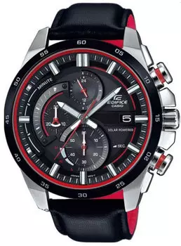 Японские наручные мужские часы Casio EQS-600BL-1A. Коллекция Edifice