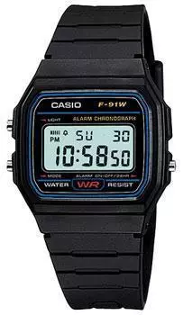 Японские наручные мужские часы Casio F-91W-1. Коллекция Vintage