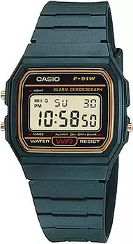 Японские наручные мужские часы Casio F-91WG-9. Коллекция Digital