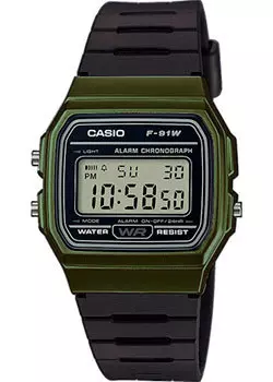 Японские наручные мужские часы Casio F-91WM-3A. Коллекция Vintage