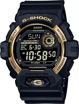 Японские наручные мужские часы Casio G-8900GB-1ER. Коллекция G-Shock