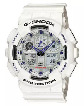 Японские наручные мужские часы Casio GA-100A-7A. Коллекция G-Shock