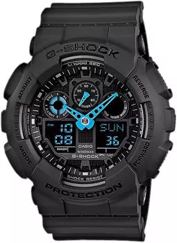 Японские наручные мужские часы Casio GA-100C-8A. Коллекция G-Shock