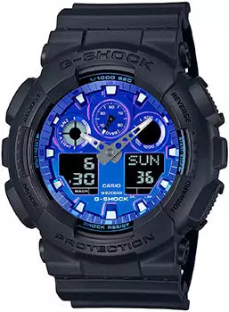 Японские наручные мужские часы Casio GA-100FL-1A. Коллекция G-Shock
