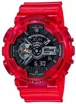 Японские наручные мужские часы Casio GA-110CR-4A. Коллекция G-Shock