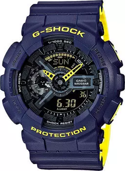 Японские наручные мужские часы Casio GA-110LN-2A. Коллекция G-Shock