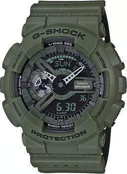 Японские наручные мужские часы Casio GA-110LP-3A. Коллекция G-Shock