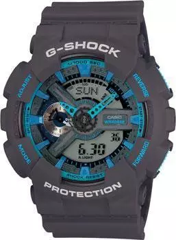 Японские наручные мужские часы Casio GA-110TS-8A2. Коллекция G-Shock